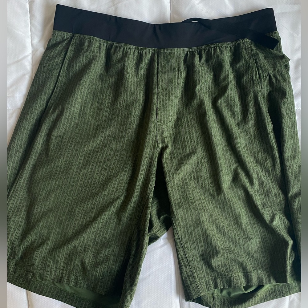 Men's Green Athletic Shorts
